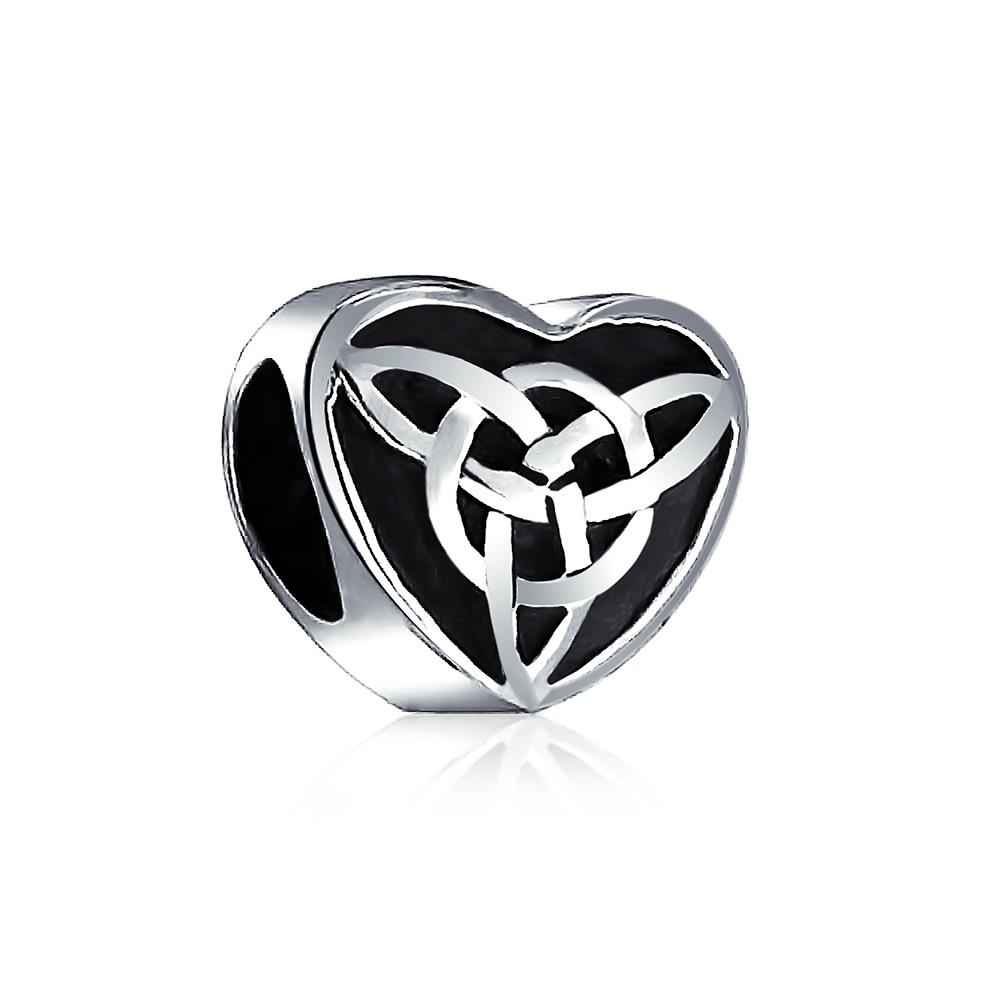 Bling Jewelry .925 Sterling Silver Celtic Knot Triquetra Heart Charm Pandora Compatible