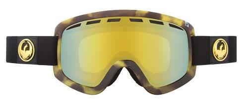 Dragon Alliance D1 722 4288 Retro Tort / Gold ION + Amber RL Goggles