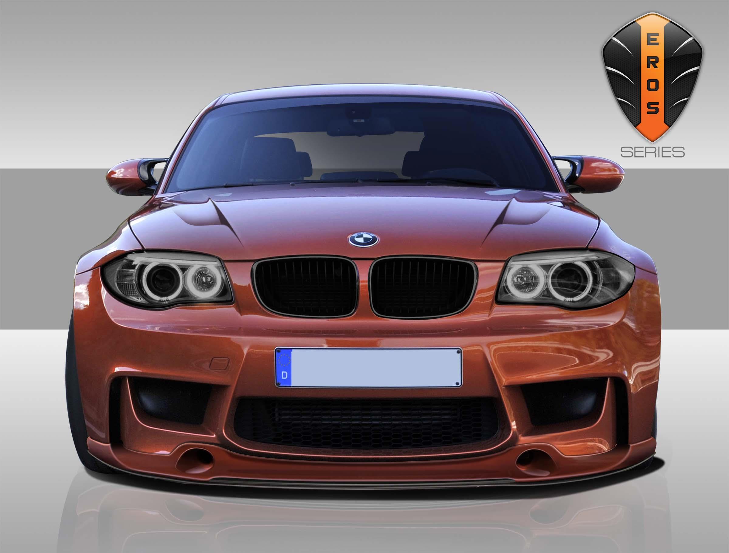 Duraflex FRP  BMW 1 Series M Coupe 1M E82 2DR Eros Version 1 Front Lip Under Spoiler Air Dam   1 Piece > 2011 2013 