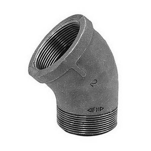 Anvil 1104 Black Malleable Iron Street Elbow, 1 1/2"