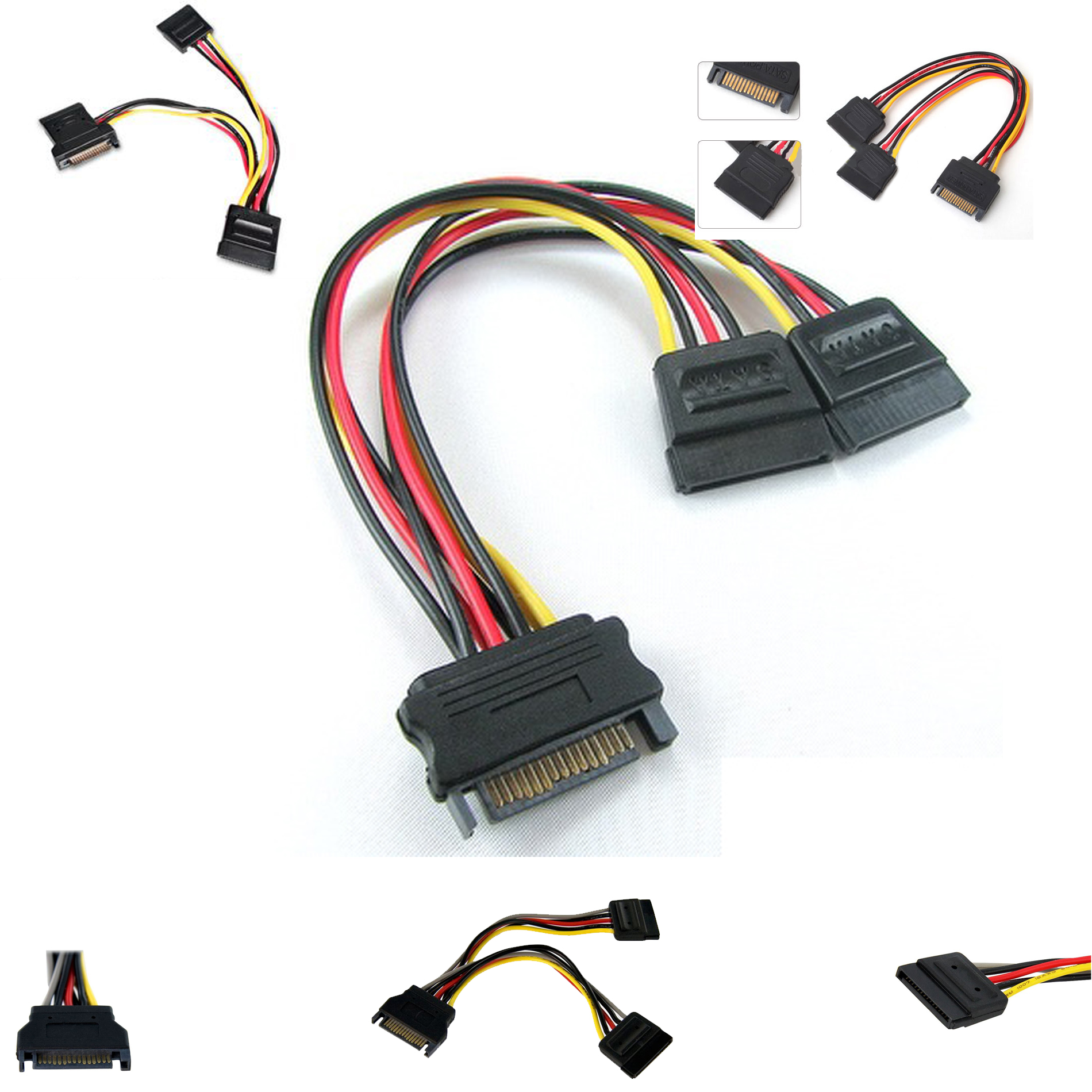 StarTech PYO2SATA 6" SATA Power Y Splitter Cable