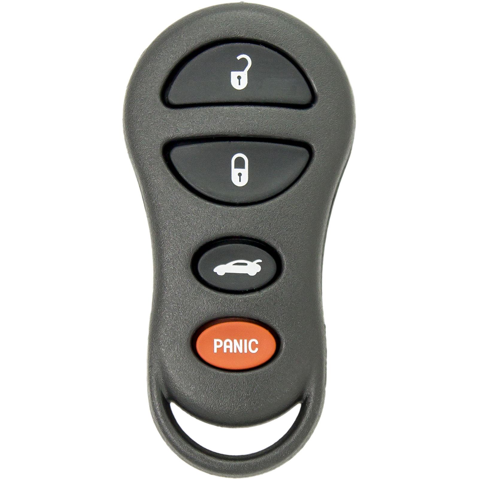 Keyless2Go Keyless Entry Remote Car Key Fob for Select Chrysler, Dodge and Jeep w/FREE DIY Programming Guide