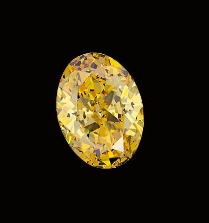 Natural loose diamond 1.25 carat VS1 yellow canary oval cut loose diamond