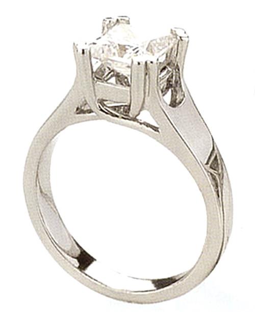 1.5 carat PRINCESS solitaire DIAMOND RING engagement