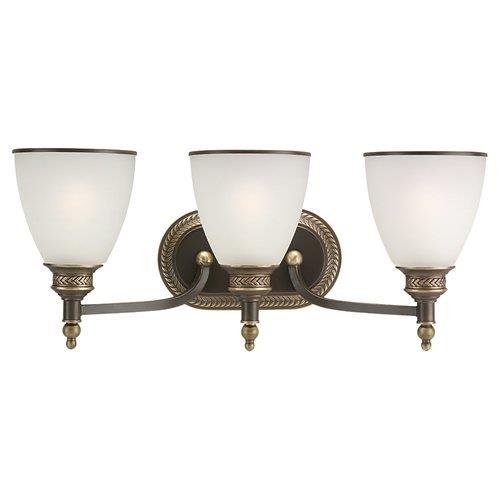 Sea Gull Lighting Three Light Wall/Bath in Estate Bronze   44351 708