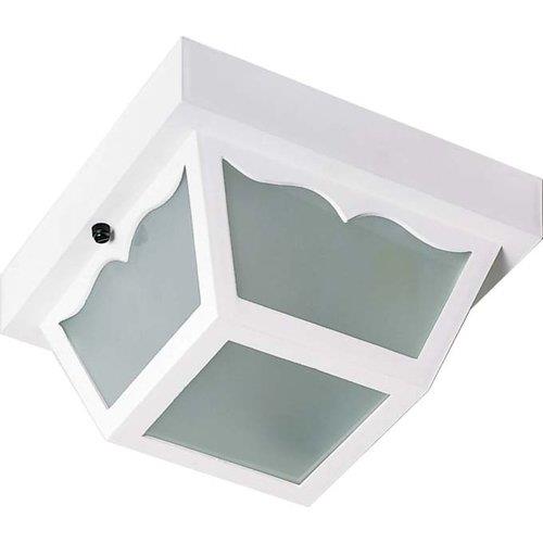 Nuvo Lighting 77/879 Single Light 10" Carport Flush Mount Ceiling Fixture with F