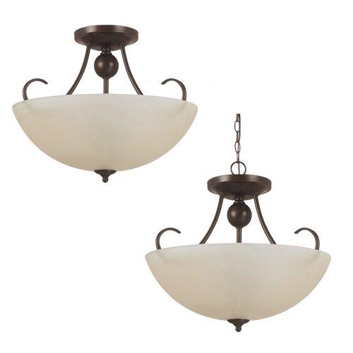 Sea Gull Lighting Lemont Semi Flush Convertible Pendant   77316 965