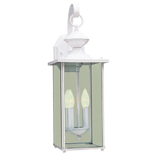 Sea Gull Lighting Two Light Outdoor Fixture in Antique Brushed Nickel   8468 965