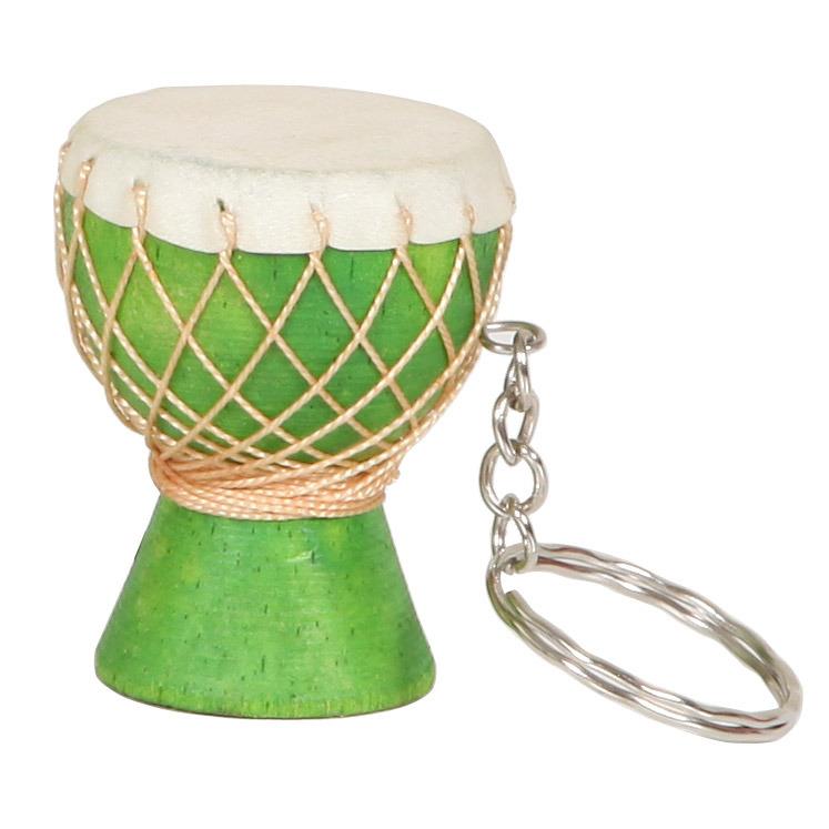 Djembe Keychain, Green