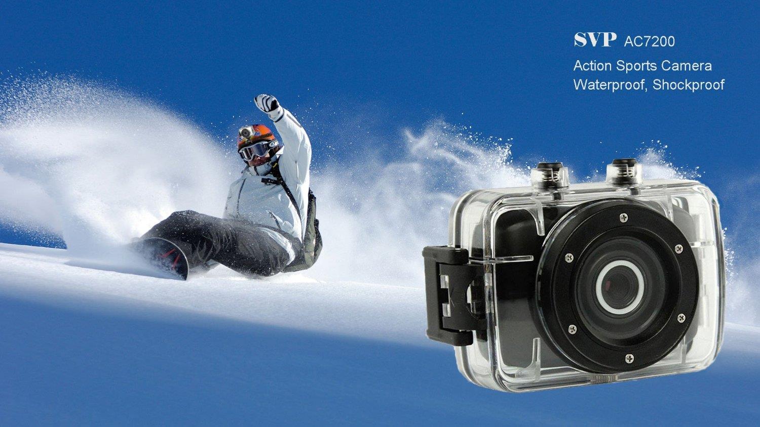 SVP 720P HD Mini Action Helmet Camera Waterproof Sport Car DV Bike Camcorder