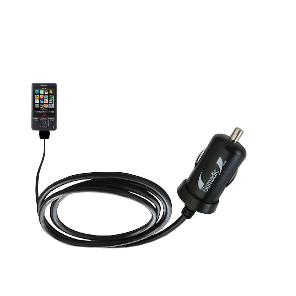 Mini Car Charger compatible with the Sony Walkman NWZ A728