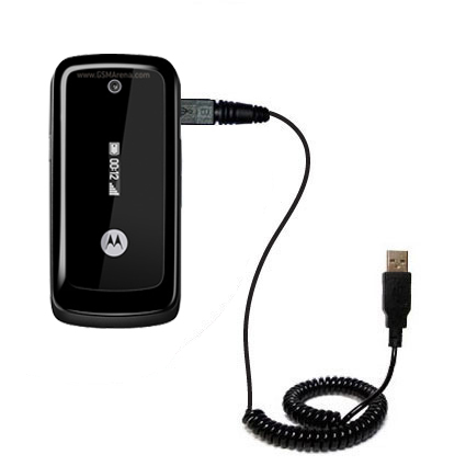 Coiled USB Cable compatible with the Motorola WX295