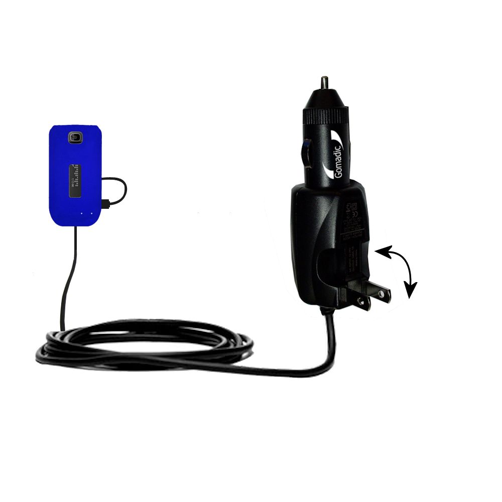 Car & Home 2 in 1 Charger compatible with the Alcatel One Touch 768T