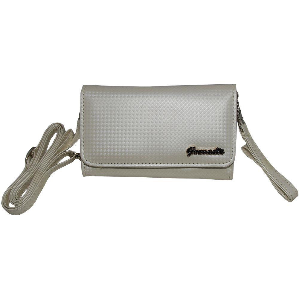 Pearl White Purse Handbag Case for Visual Land V Clip Pro ME 903
