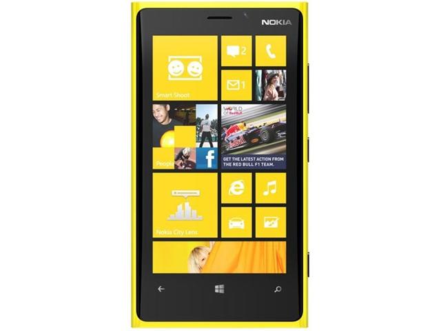 Nokia Lumia 920 5MP, 3G(850/900/1900/2100), Wi Fi,  MS Win. Quad Band Unlocked Phone (Yellow)