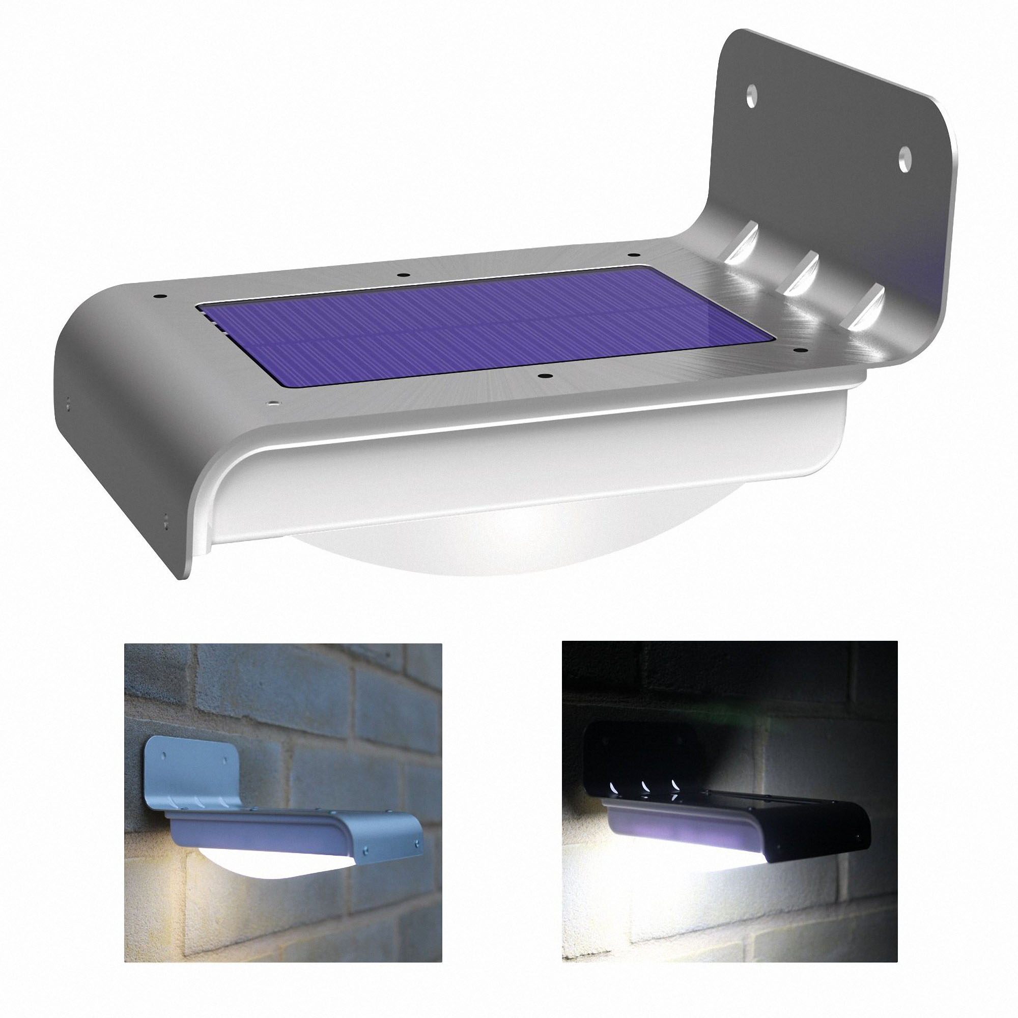 uTronix Weatherproof 16 Bright LED Wireless Solar Power Motion Sensor Home Security Waterproof Wall Light
