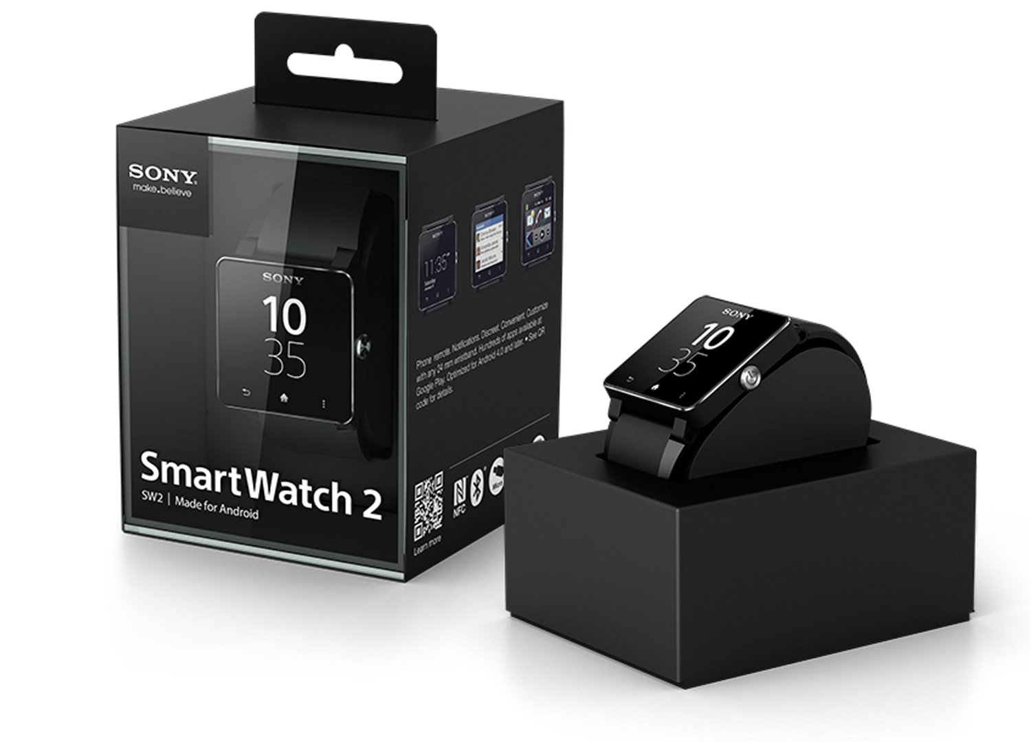 Sony SmartWatch 2 for Android Devices 4.0 Bluetooth NFC | Black Metal Band   1274 8109.2  New