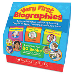 Very First Biographies, Eight pages/16 Books and Teaching Guide, PreK K