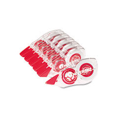 Correction Tape with Two Way Dispenser, Non Refillable, 1/5 x 472, 6/Pack