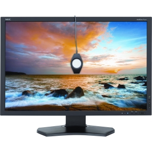 NEC Display Solutions MultiSync LCD2470WNX BK Black 24" 6ms(GTG) Widescreen LCD Monitor with HDCP & USB ports 500 cd/m2 1,000:1