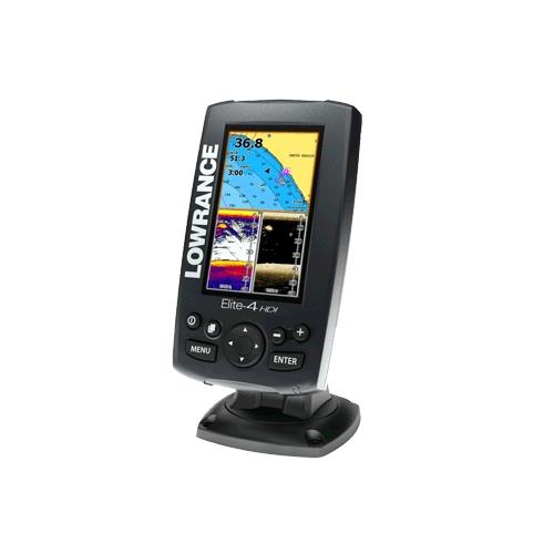 NAVICO LOW 000 11291 001 ELITE 4 HDI Combo, MFG# 000 11291 001, 4.3" Color LCD, 250 Watt 50/200KHz Broadband and 455/800KHz Down Imaging fishfinder