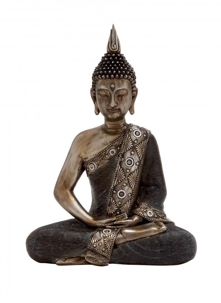 BENZARA 44247 Most Unique Polystone Sitting Buddha