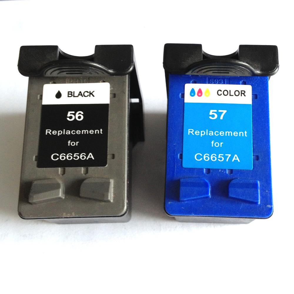 Superb Choice® Remanufactured ink Cartridge for HP 56/57(Black/Color) use in HP PSC 1350 Printer