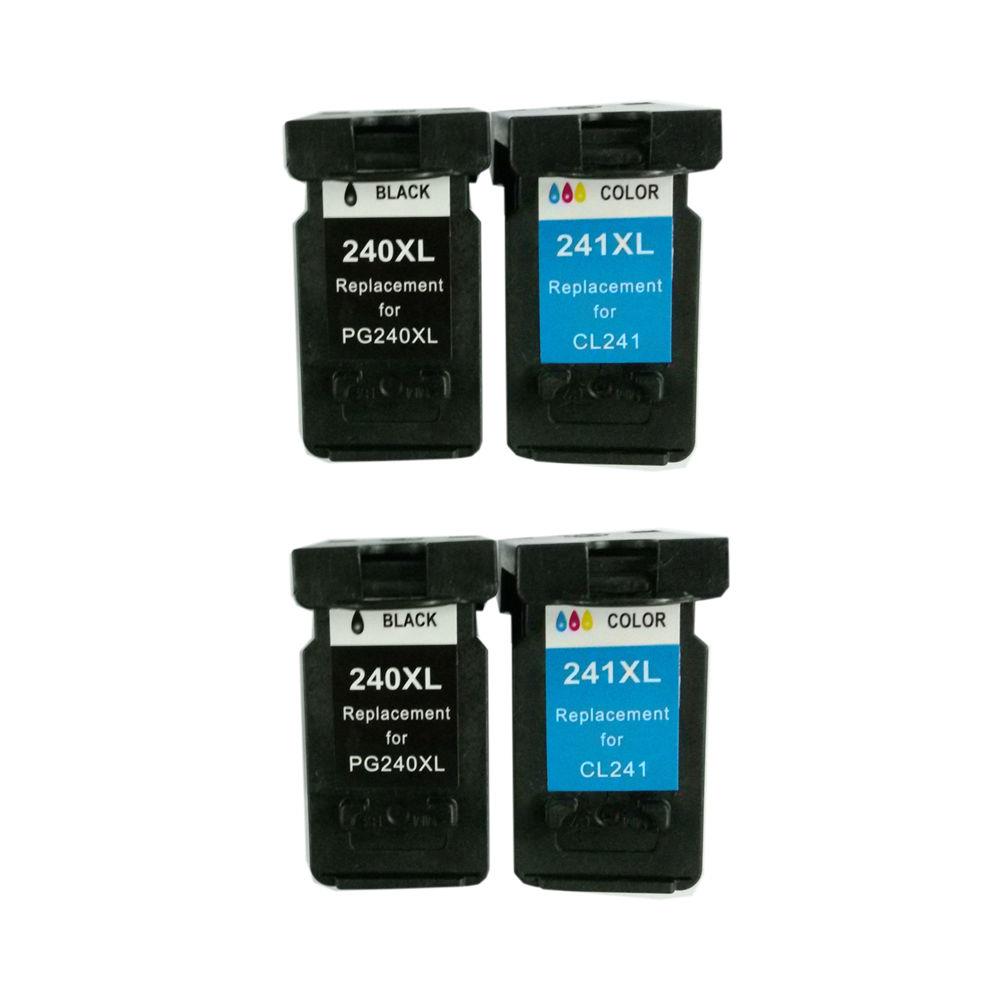 Superb Choice® Remanufactured Ink Cartridge for Canon PG 240XL(Black)/CL 241XL(Color) use in Canon Pixma MX522 Printer   pack of 2 sets