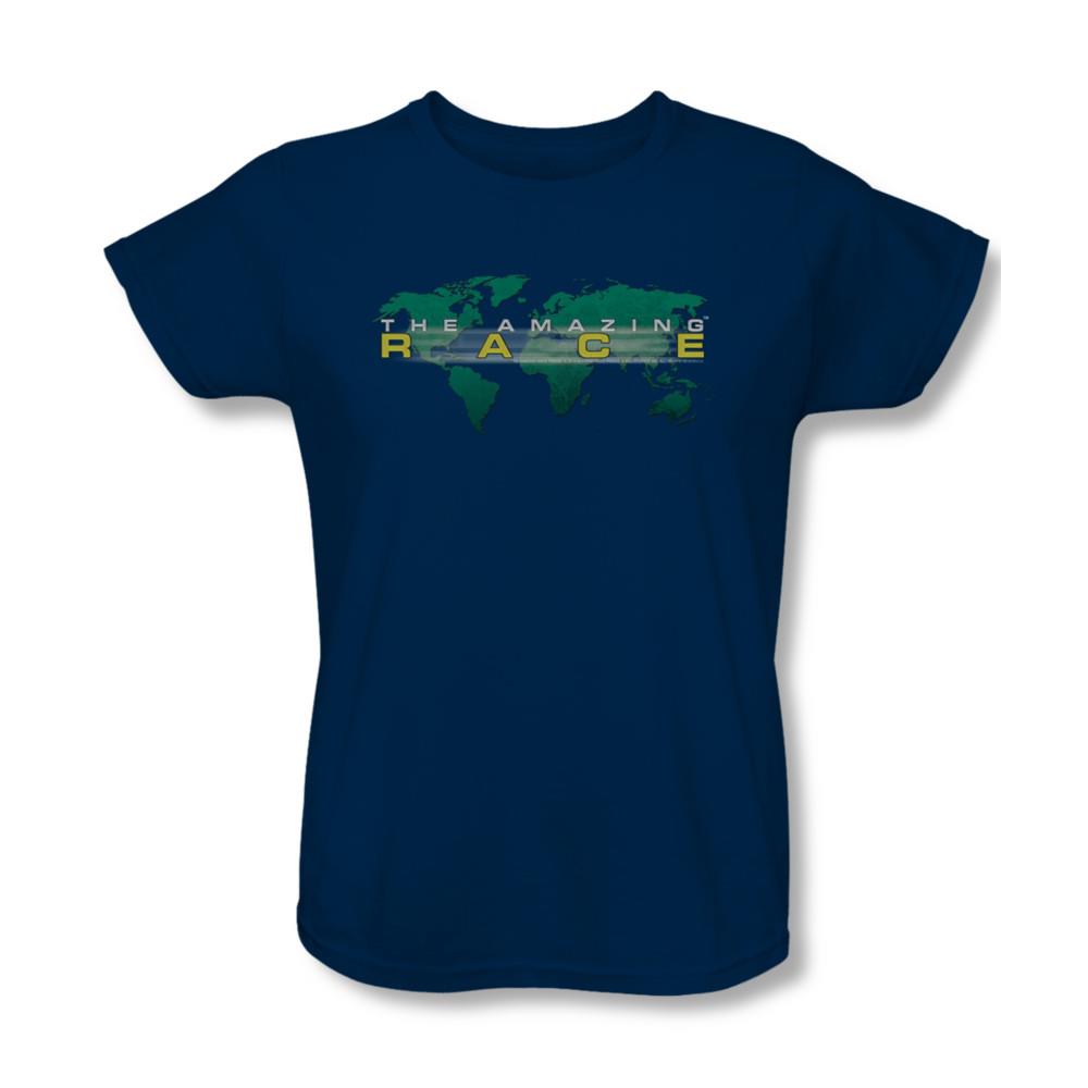 The Amazing Race Around The World Womens Short Sleeve Shirt