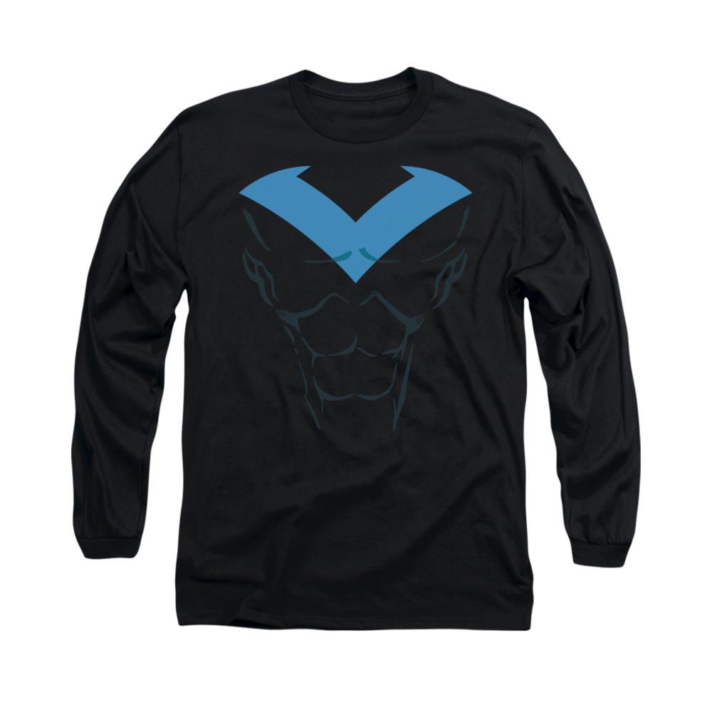 Batman Nightwing Costume Mens Long Sleeve Shirt