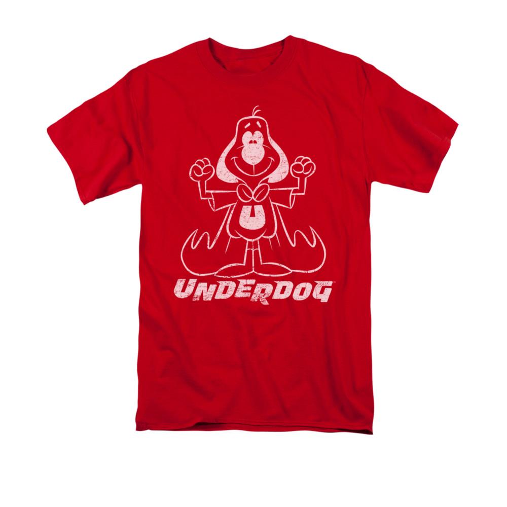 Underdog Outline Under Mens Short Sleeve Shirt