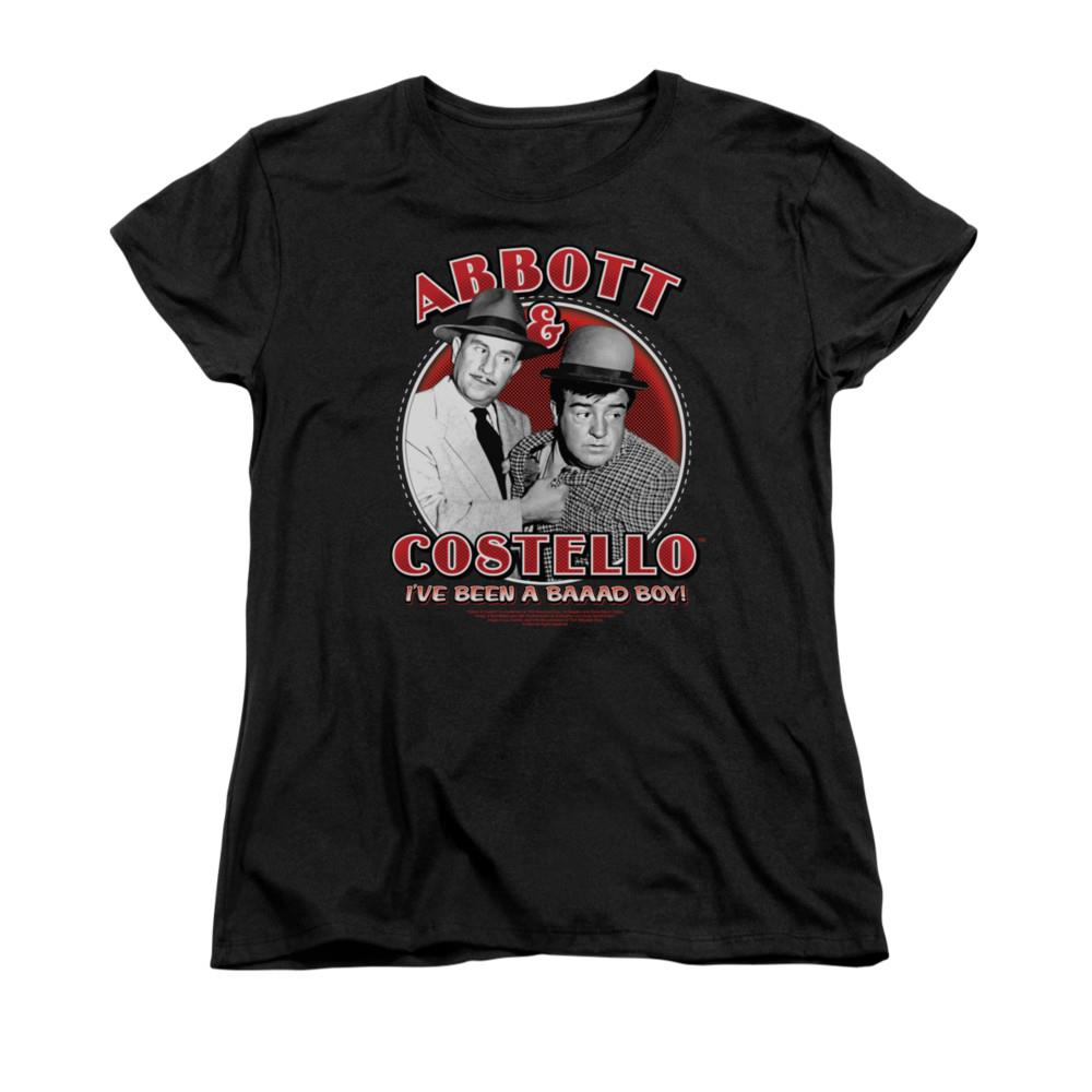 Abbott & Costello Bad Boy Womens Short Sleeve Shirt