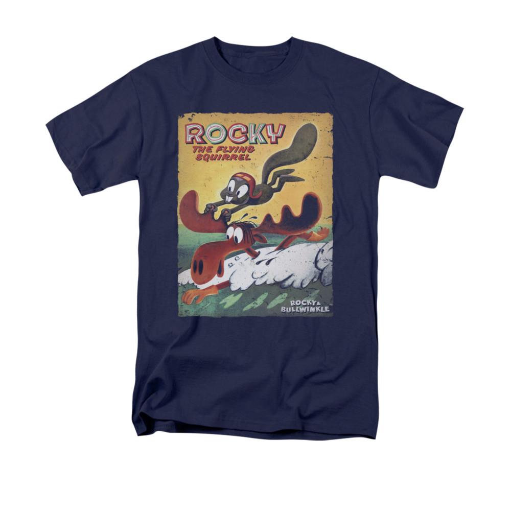 Rocky & Bullwinkle Vintage Poster Mens Short Sleeve Shirt