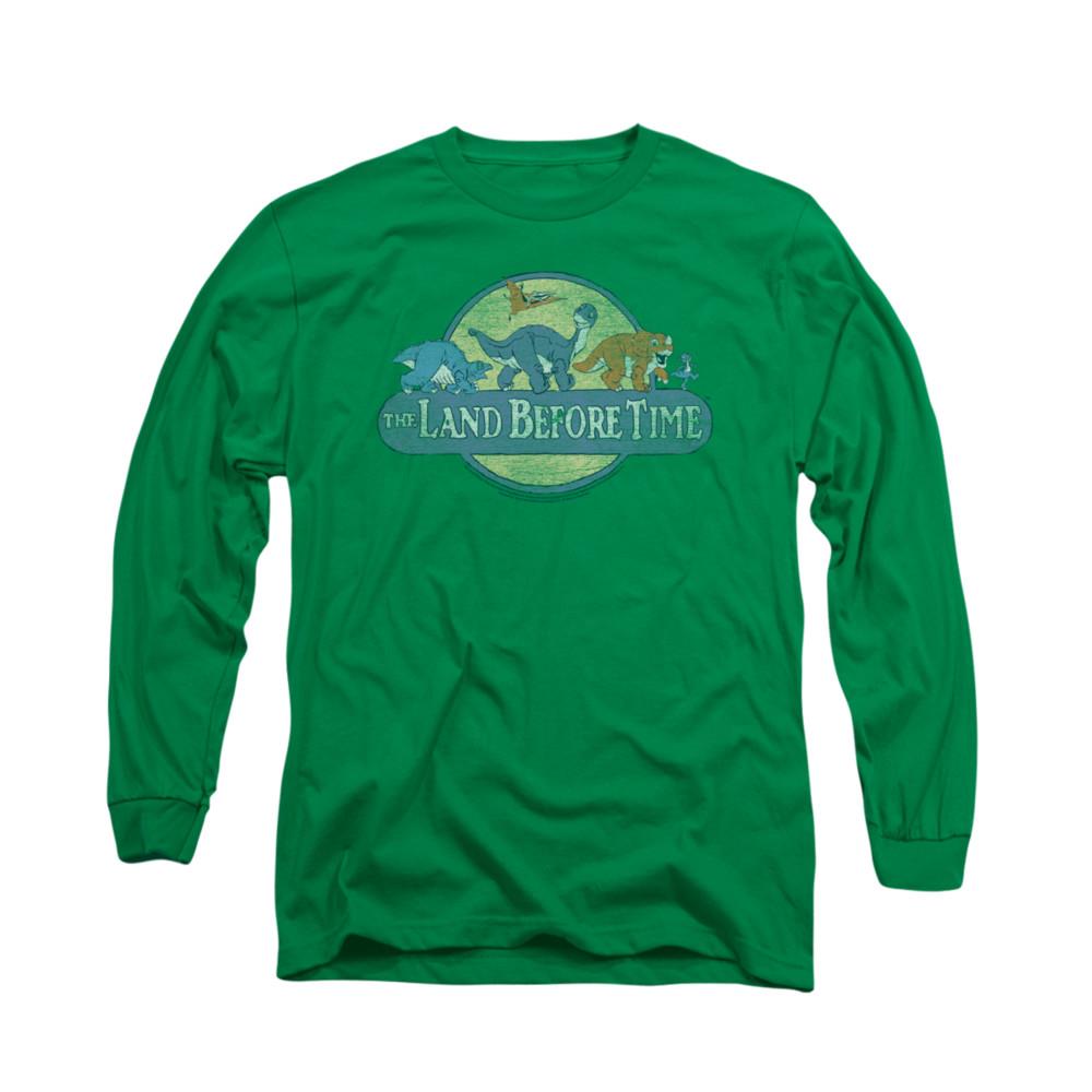 Land Before Time Retro Logo Mens Long Sleeve Shirt