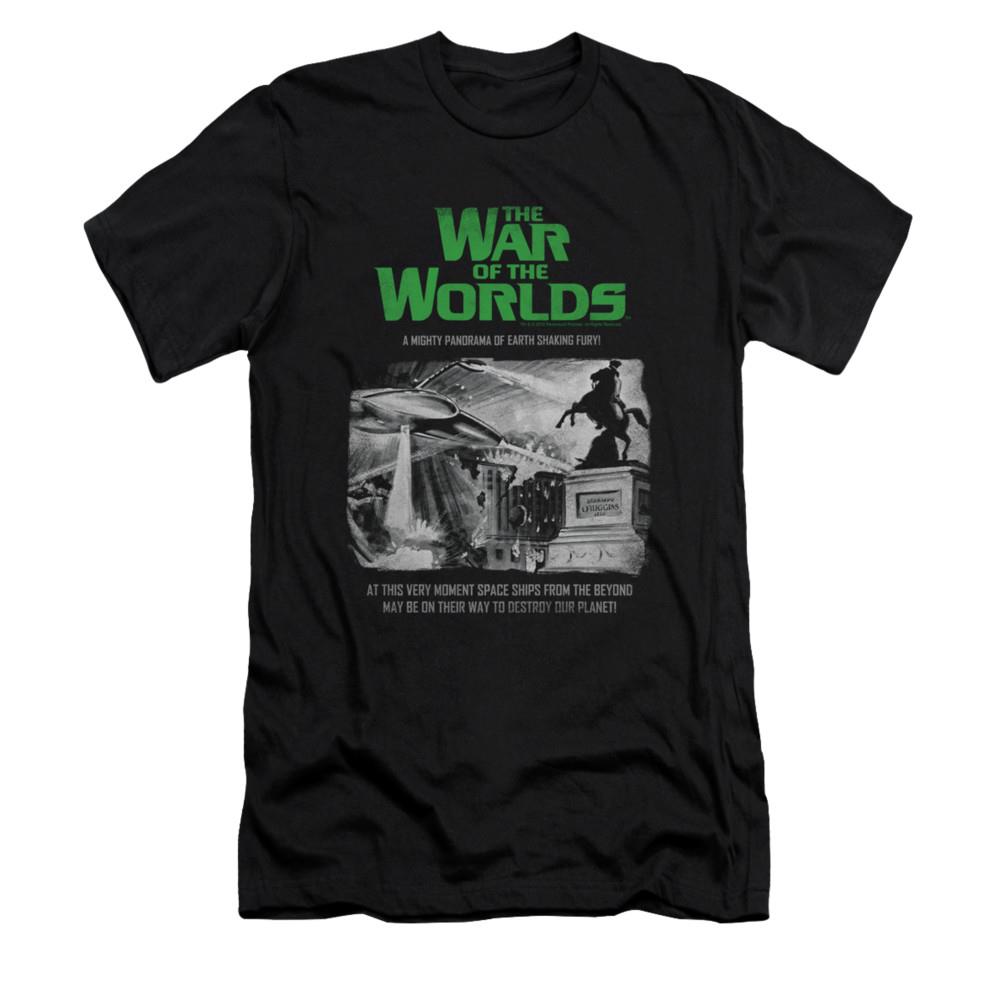 The War Of The Worlds Attack People Poster Mens Slim Fit Shirt