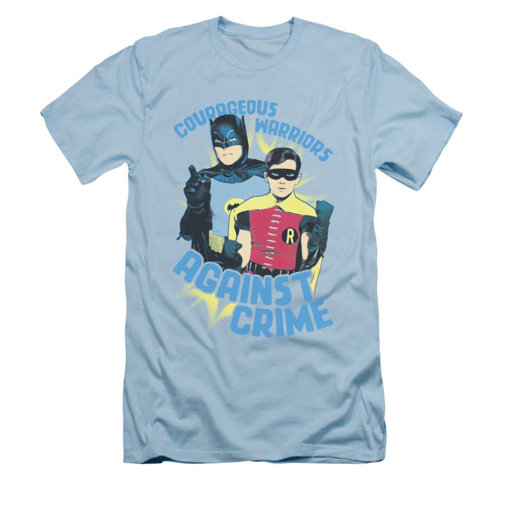Batman Classic Tv Courageous Warriors Mens Slim Fit Shirt