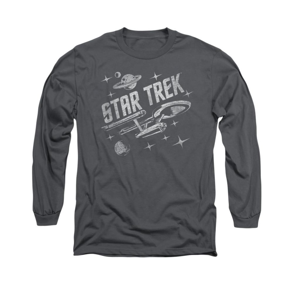 Star Trek Through Space Mens Long Sleeve Shirt
