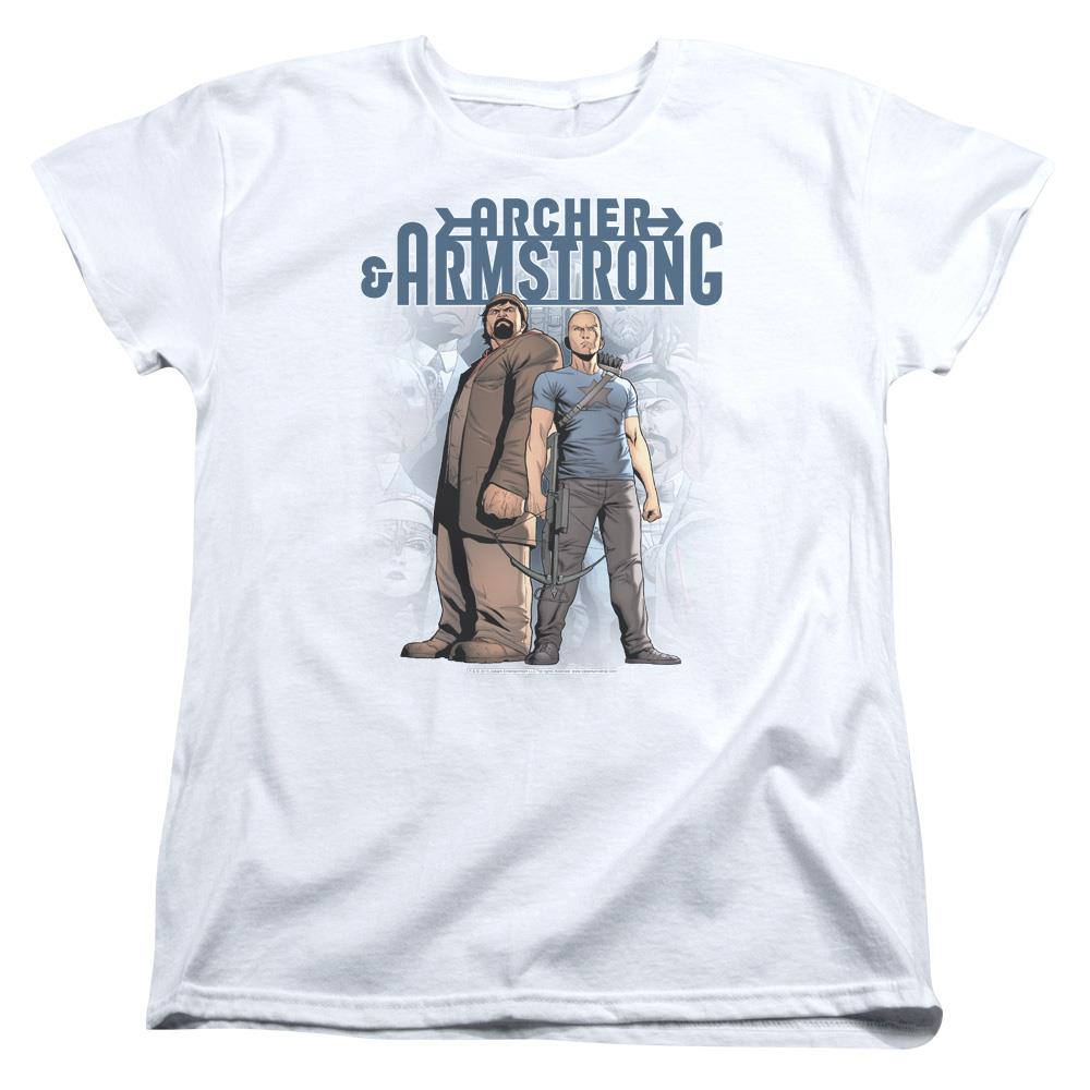 Archer & Armstrong Two Against All Womens Short Sleeve Shirt
