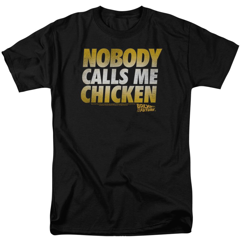 Back To The Future Chicken Mens Short Sleeve Shirt 