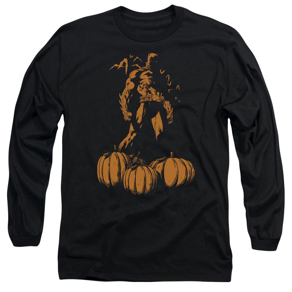 Batman A Bat Among Pumpkins Mens Long Sleeve Shirt