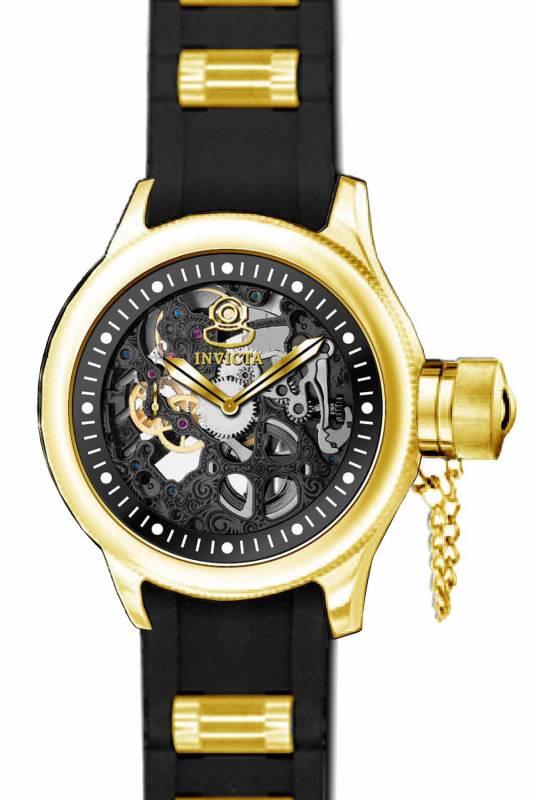 Invicta Men's 17266 Russian Diver Mechanical 2 Hand Black Dial Watch