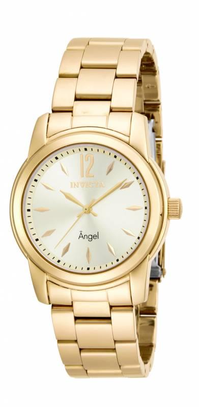 Invicta Women's 17420 Angel Quartz 3 Hand Gold Dial Watch