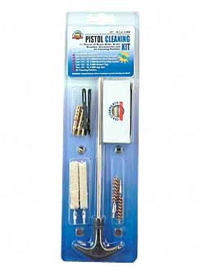 Gunmaster 11 pc Pistol Cleaning Kit for .357/.38/9mm in Clamshell