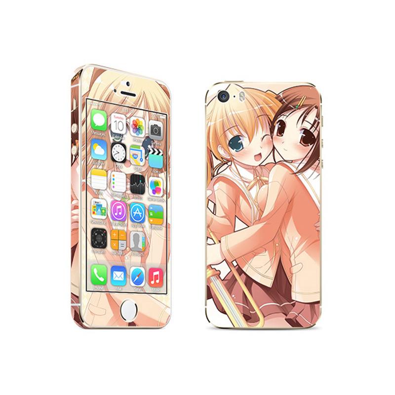 Apple iPhone 5S Skins Cartoon Lovely Girl Full Body Decals Stickers Covers Screen Protector   MAC1338 249