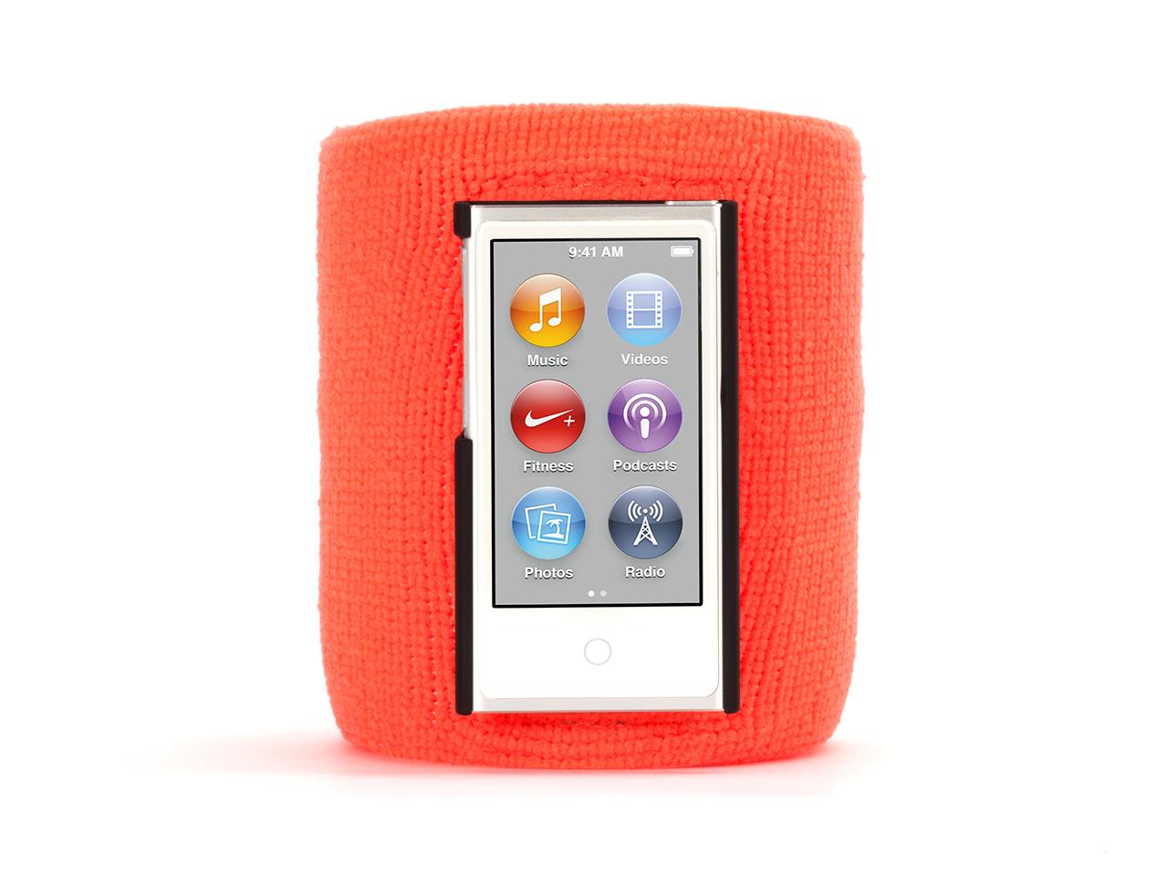 Griffin Orange SportCuff Wristband case for iPod nano (7th gen.)   Absorbent wristband for iPod nano (7th gen.)