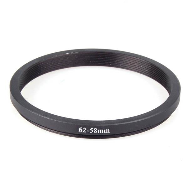 62 58mm 62mm 58mm 62 to 58 Metal Step Down Lens Filter Ring Stepping Adapter