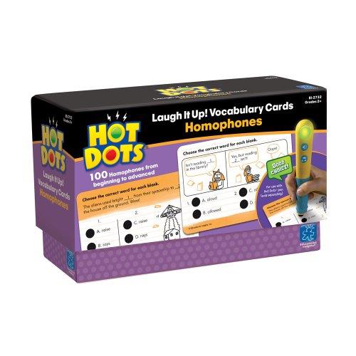 Educational Insights Hot Dots Laugh It Up! Vocabulary Cards, Homophones (2732) 2732 EDUCATIONAL INSIGHTS