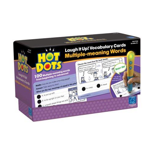 Educational Insights Hot Dots Laugh It Up! Vocabulary Cards, Multiple Meaning Words (2734) 2734 DISC EDUCATIONAL INSIGHT 