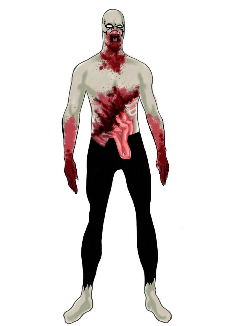 Adult Second Skin Zombie Costume Rubies 880727