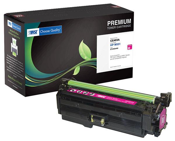 MSE 02 21 51114 Toner Cartridge (OEM # HP  CE401A,507A) 6,000 Page Yield; Cyan